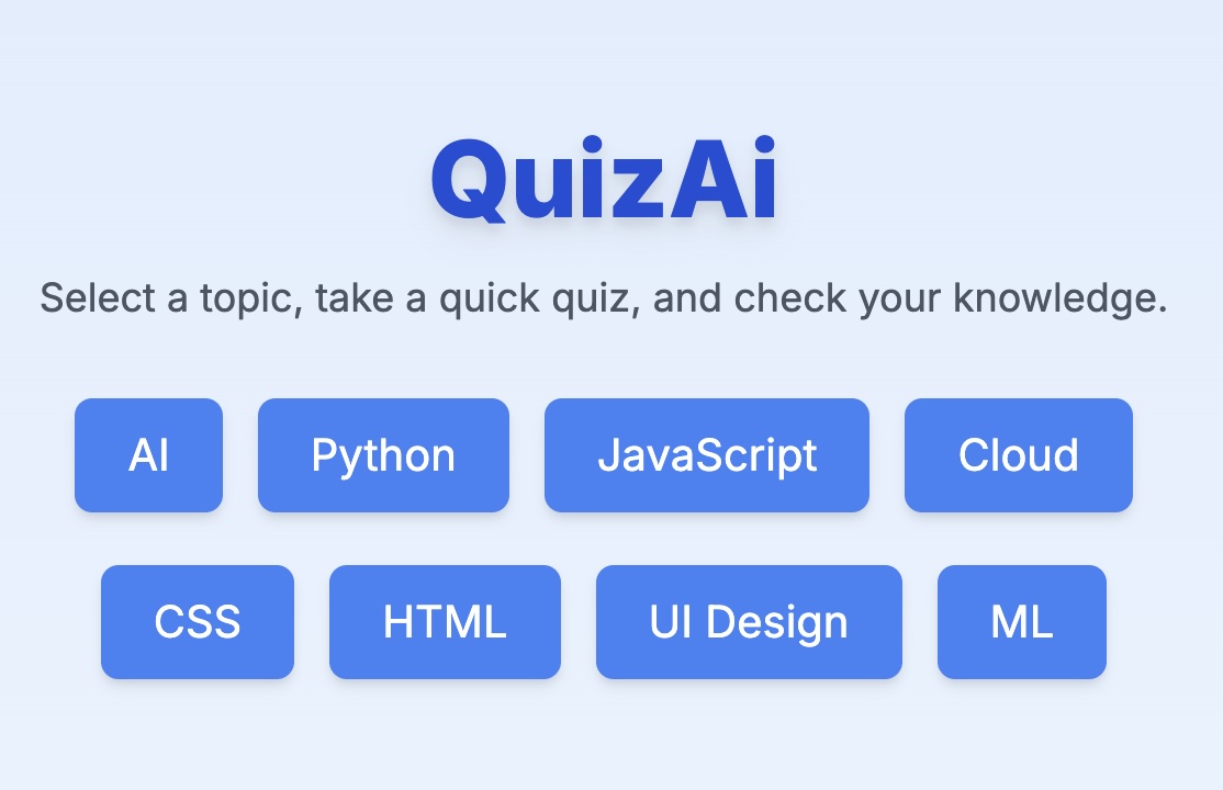 The AI Quiz.